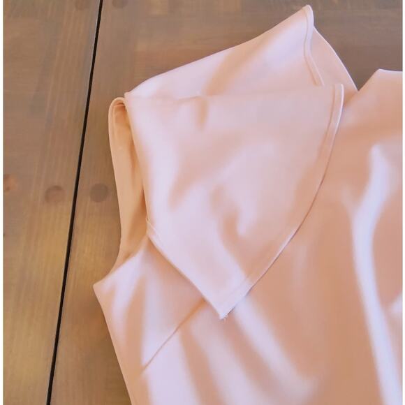 Calvin Klein Flutter Sleeve Dress Women's Size 2 Light Pink Knee Length Lined - Picture 13 of 14
